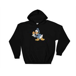 donald duck ice-cream funny cartoon hoodie sweatshirt hoody long sleeve s-m-l-xl-xxl-3xl-4xl-5xl adult oversized men wom