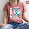 Ovarian Cancer Tshirt, September Awareness Month, Cancer Survivor Gift, Cancer Ribbon Graphic Tees, Ovarian Cancer Gifts, Warrior Outfit - 1.jpg