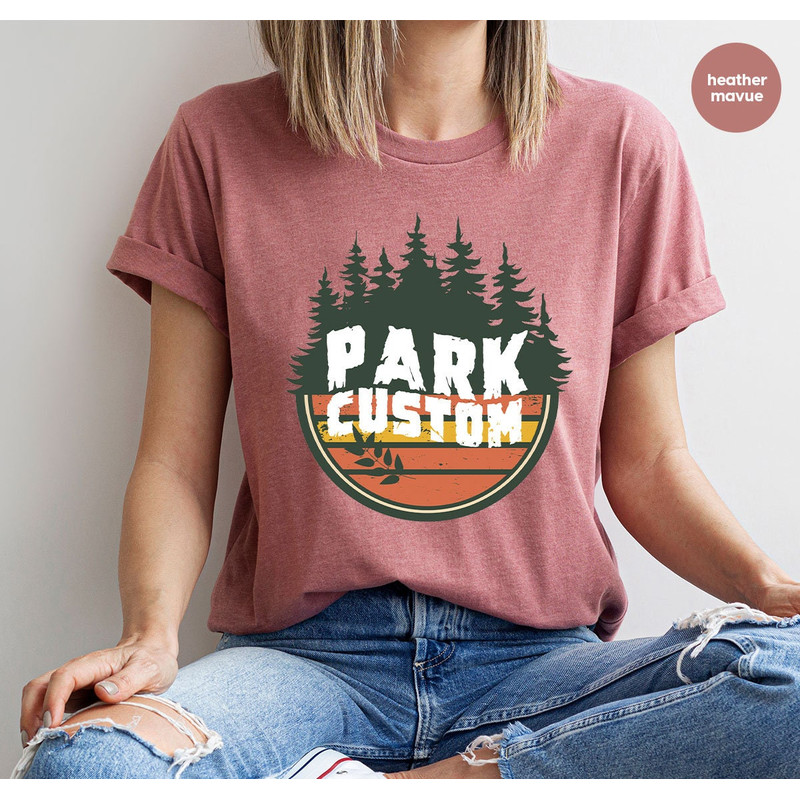 Park Custom Nature Graphic Tees for Family, Vintage Camping Adventure Matching Group Shirts, Retro Family National Parks Trip T Shirts - 3.jpg
