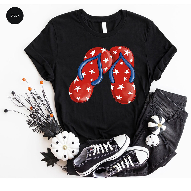 Patriotic Shirt, 4th of July Shirt, Fourth of July Gifts, USA Flag Outfit, Flip Flops Graphic Tees, Flip Flops Shirt, Independence Day Shirt - 4.jpg