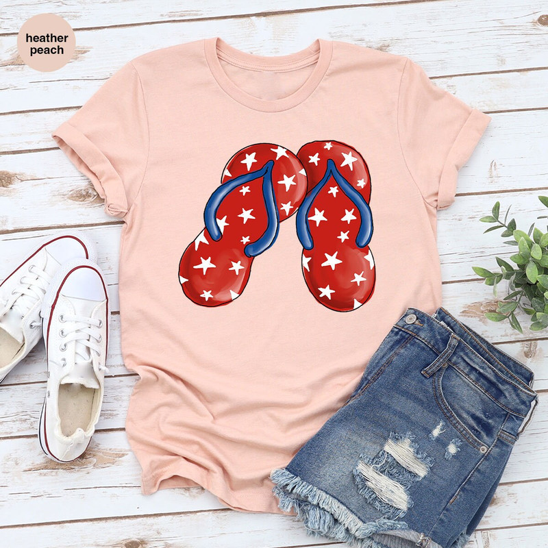 Patriotic Shirt, 4th of July Shirt, Fourth of July Gifts, USA Flag Outfit, Flip Flops Graphic Tees, Flip Flops Shirt, Independence Day Shirt - 5.jpg