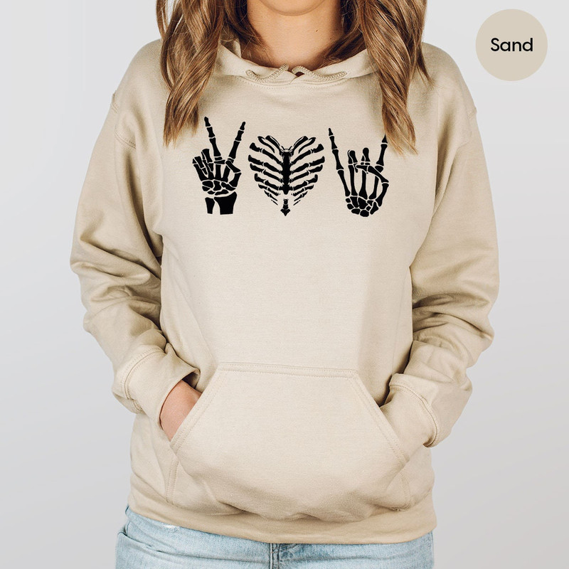 Peace Love Skeleton Bones Radiology Tech Long Sleeve for Radiologist, Xray Radiology Hoodies for Radiology Technician, Rad Tech Sweatshirts - 5.jpg