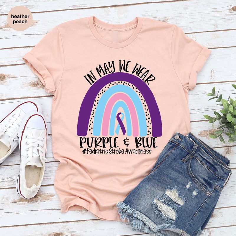 Pediatric Stroke Survivor TShirt, Family Support Tee, Pediatric Stroke Awareness Shirt, Neuro Nurse Shirt, Stroke Warrior Shirt, Stroke Gift - 6.jpg