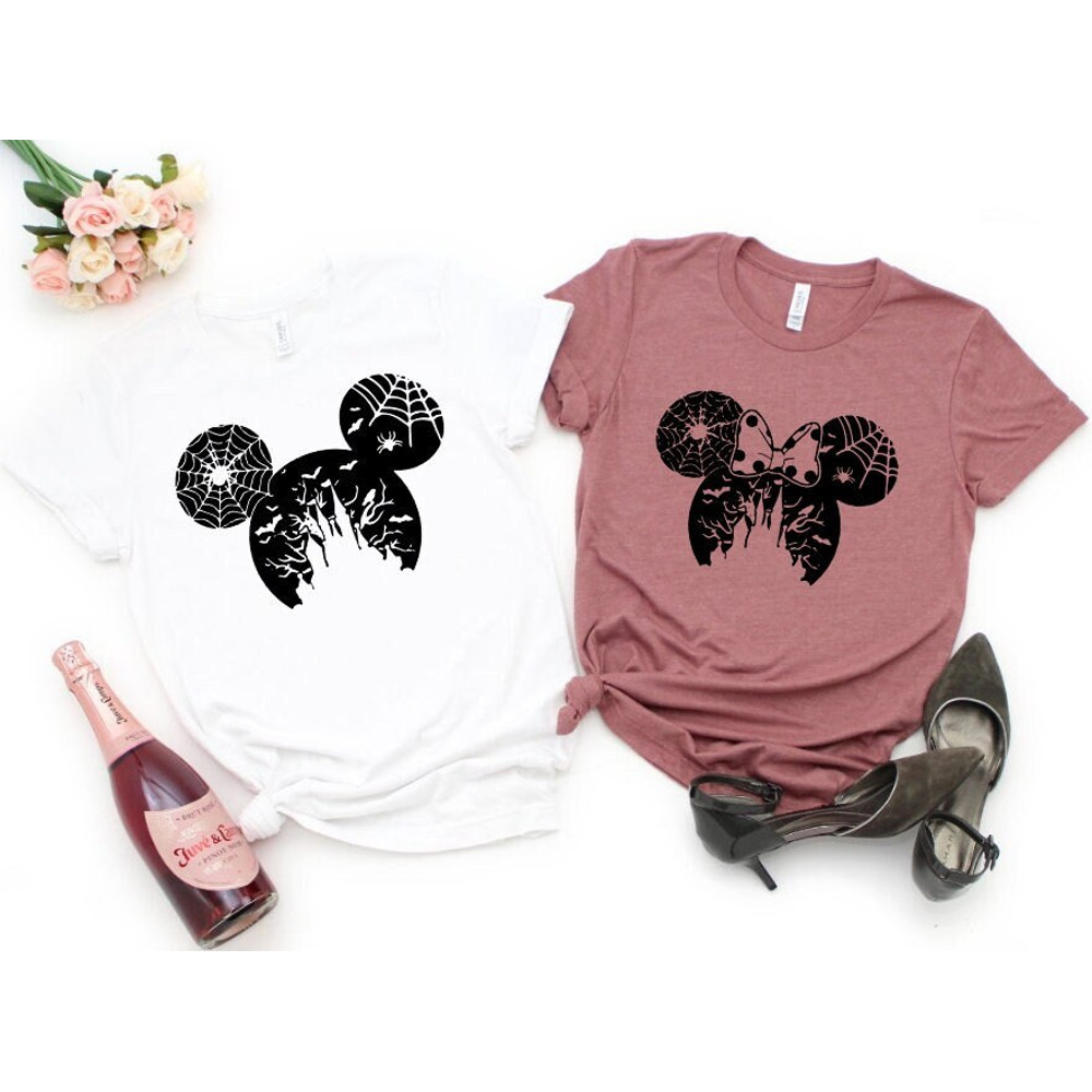 Disney Halloween Couple Shirt, Halloween Mickey and Minnie T-Shirt, Halloween Family Shirt, Halloween Sweatshirt, Family Halloween Costume - 1.jpg