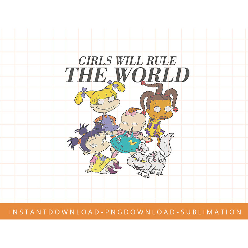 Rugrats Group Girls Will Rule The World png, sublimate, digital print.jpg