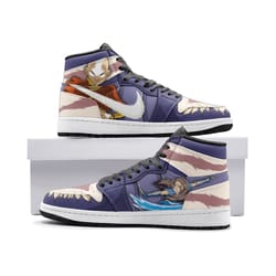 aang and katara avatar jd1 shoes, aang and katara avatar jordan 1 shoes, aang and katara shoes, avatar sneakers