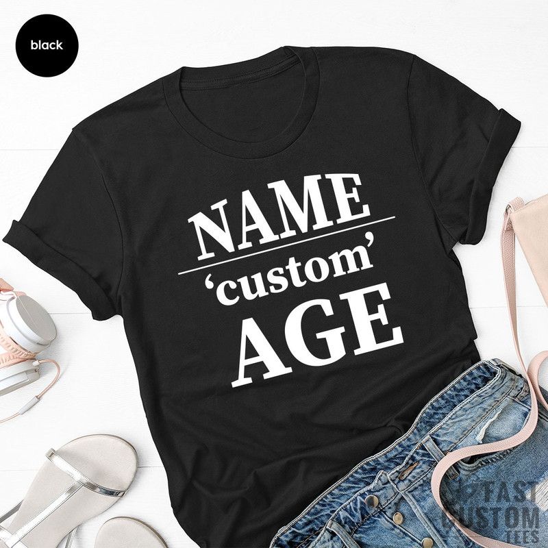 Personalized Birthday Shirt, Custom Birthday Gifts, Custom Name Age Shirt, Birthday Gift, Birthday T Shirt, Custom TShirt, Birthday Tee - 5.jpg