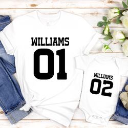 personalized dad t-shirt, custom dad son matching shirts, fathers day gift, fathers d