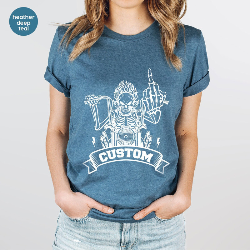 Personalized Skeleton Shirt, Adult Humor T-Shirt, Customized Skull Shirt, Funny Graphic Tees, Funny Skull Shirt, Gift for Her, Gift for Him - 3.jpg