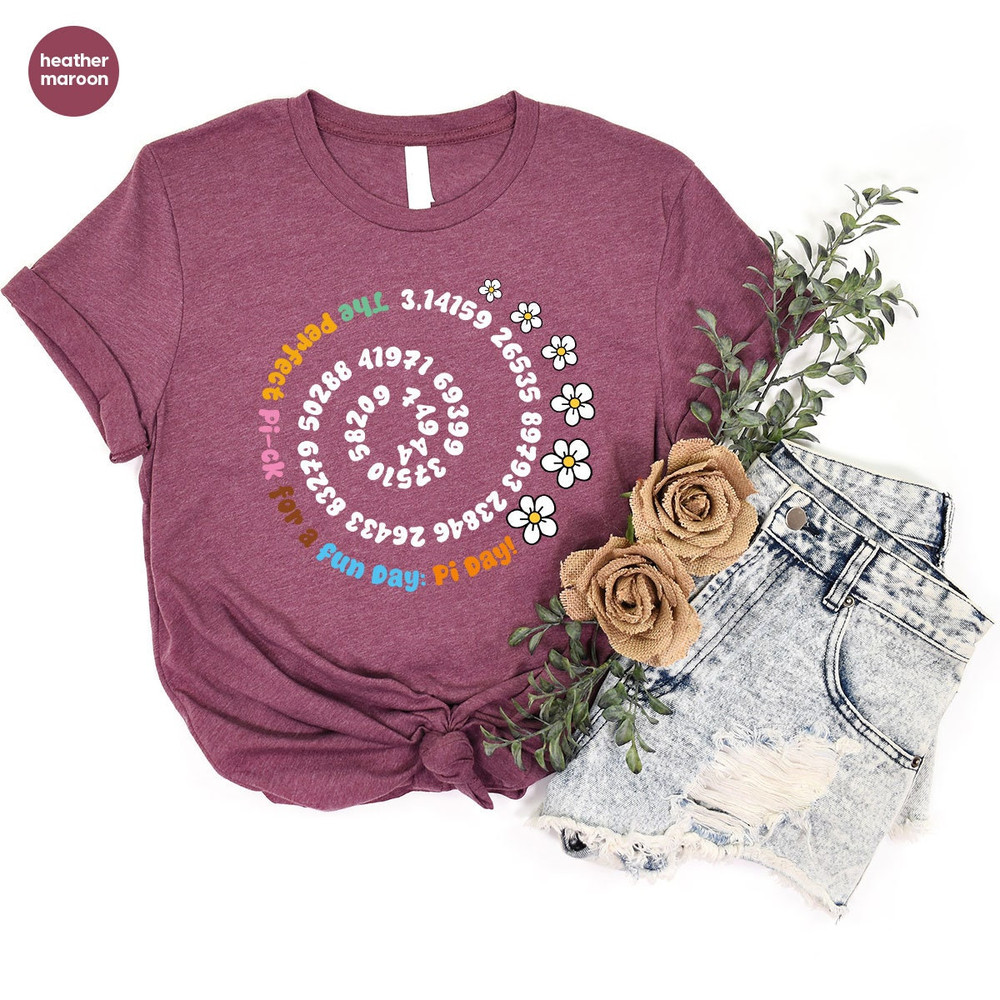 Pi Day T-Shirt, Math Teacher Shirts, Teacher Gifts, Cute Pi Shirt, Math Crewneck Sweatshirt, Student Clothing, Girls Pi Day Outfit - 5.jpg