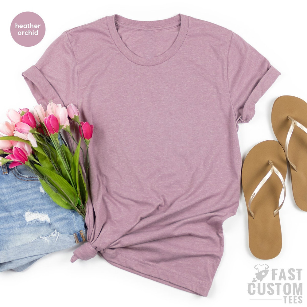 Plain Unisex Shirt, Blank T-Shirt, Bulk Cute T Shirt, Plain Cute Unisex Shirt, Wholesale T-Shirt, Heather Soft Plain Tee, Oversized Shirt - 8.jpg