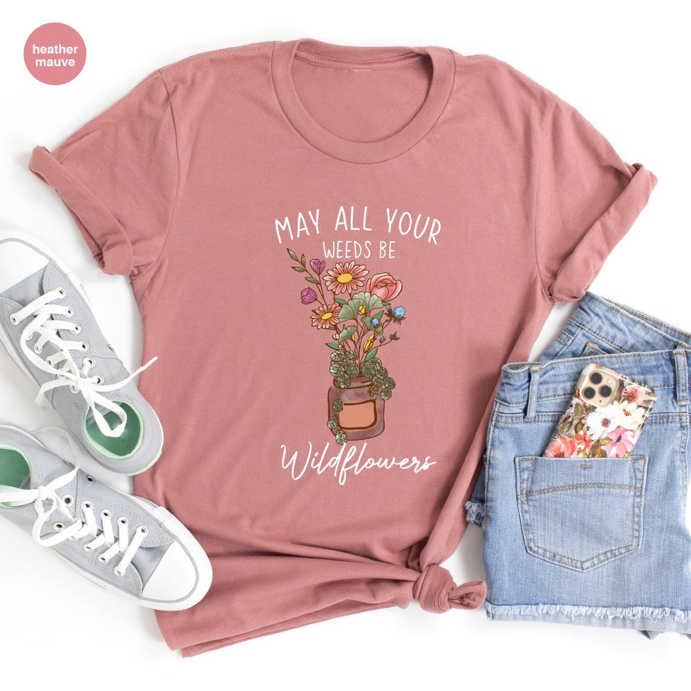 Plant Shirts, Plant Dad Gift, Garden TShirt, Flowers Graphic Tees, Garden Gifts, For Plant Lovers, Plant Gifts For Her, Aesthetic Floral Tee - 3.jpg