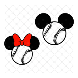 minnie mouse baseball svg, sport svg, mickey svg
