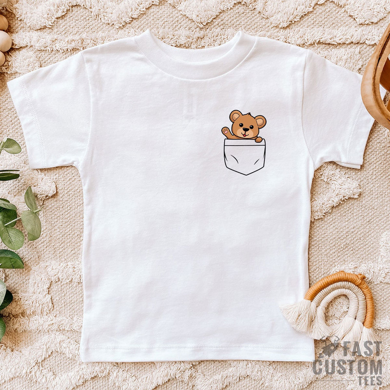 Pocket Bear Shirt, Cute Bear Shirt, Pocket Tee, Bear Youth Shirt, Animal Lover Shirt, Shirts for Women, Pocket Bear Toddler, Bear Baby Shirt - 7.jpg