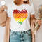 Pride Heart T Shirt, LGBTQ Graphic Tees, Cute Gay Shirts, Lesbian Outfit, Gifts for Friend, Pride Awareness Month, Trans Vneck Tshirts - 4.jpg