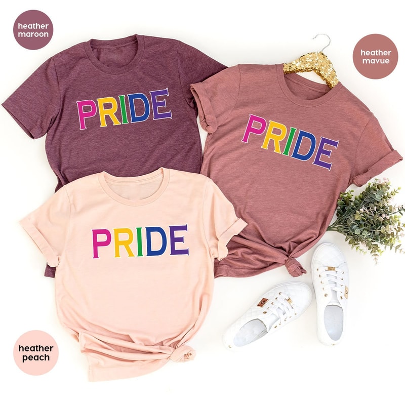Pride Shirt, Gay Graphic Tees, LGBT Shirt, Lesbian Gifts, Bİsexual Pride Shirt, Pride Month Vneck Shirt, LGBTQ Outfit, Pride Gift - 5.jpg