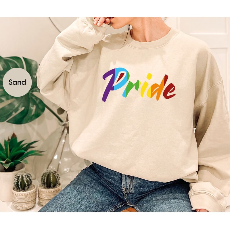 Pride T-Shirt, Pride Gifts, Rainbow Graphic Tees, Lesbian Gifts, Trans Pride Shirt, Gay Pride Outfit, LGBTQ Awareness, Womens Vneck Tshirts - 7.jpg