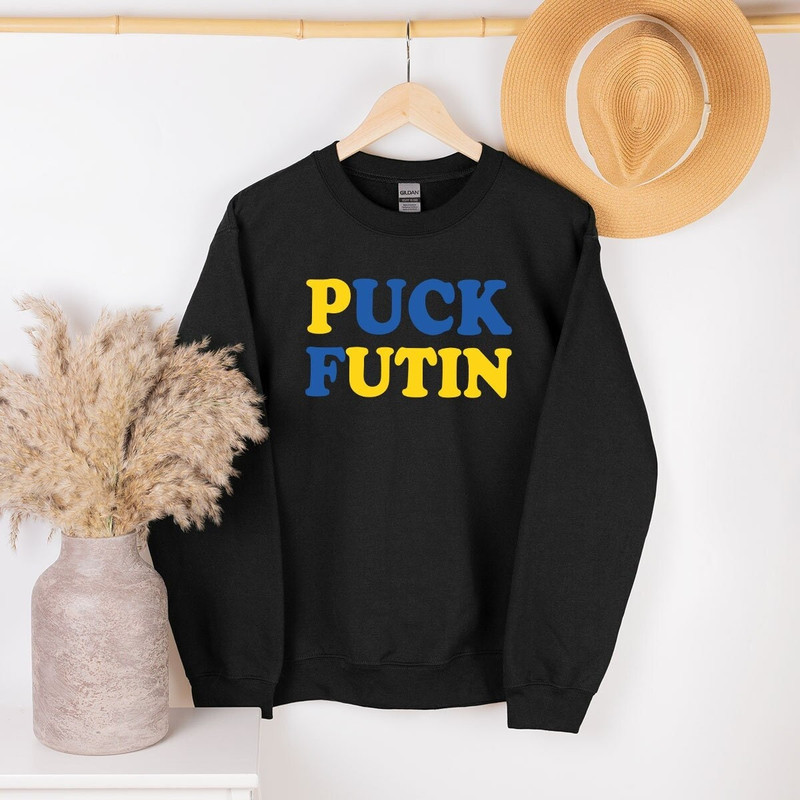 Puck Futin Sweatshirt, Ukraine T-Shirt, Support Ukraine Shirt, Ukraine Flag Tee, Stand with Ukraine Shirt, Political Shirt, Ukraine Tee - 1.jpg