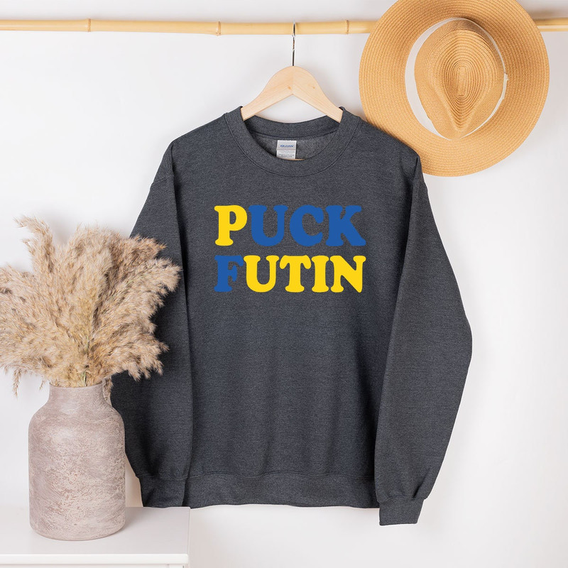 Puck Futin Sweatshirt, Ukraine T-Shirt, Support Ukraine Shirt, Ukraine Flag Tee, Stand with Ukraine Shirt, Political Shirt, Ukraine Tee - 2.jpg