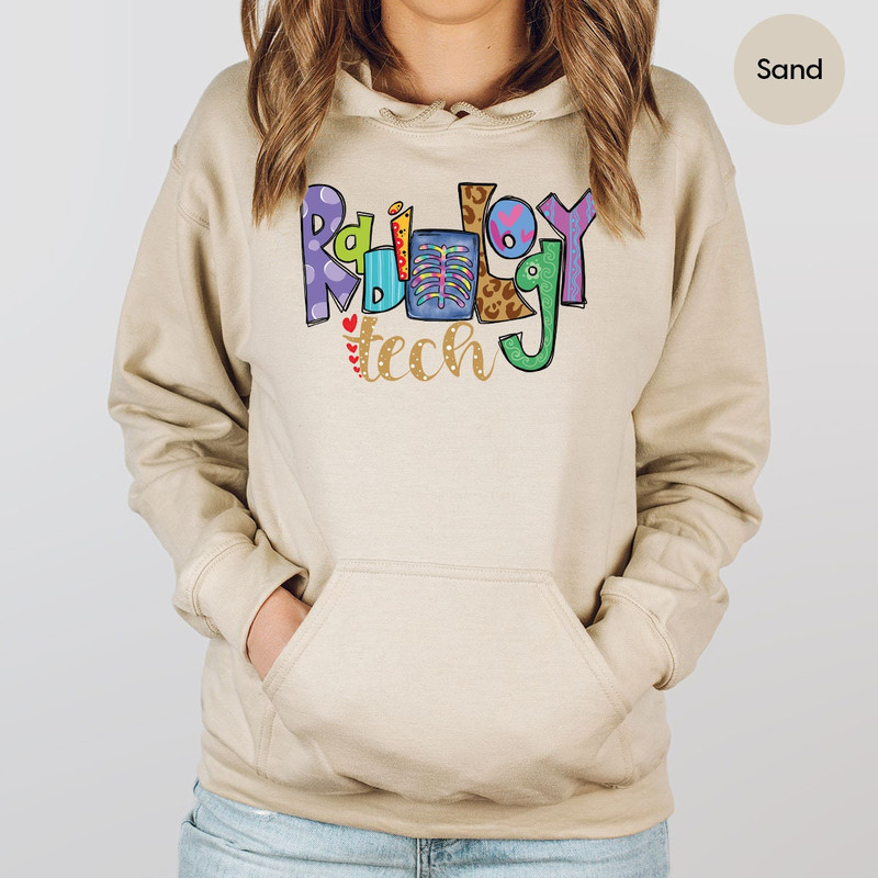 Radiology Tech Sweatshirts for Radiologist Women, Radiology Technologist Crewneck Long Sleeve Shirts, Rad Tech Week Radiologist Hoodies - 5.jpg