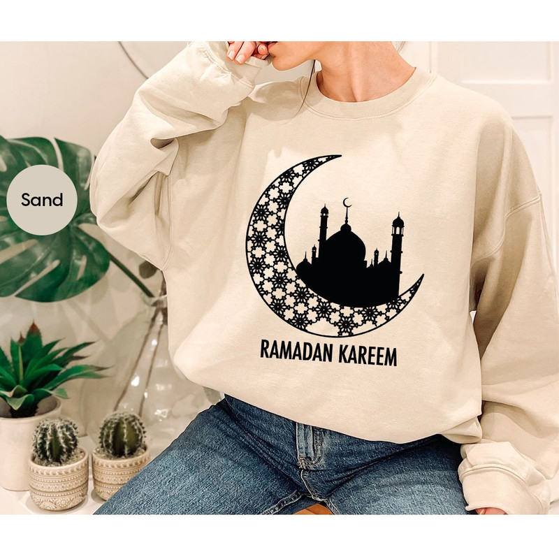 Ramadan Crewneck Sweatshirt, Muslim Hoodies and Sweaters, Fasting Long Sleeve Shirt, Muslim Gift, Religious Tees, Gift for Her, Faith Hooded - 1.jpg