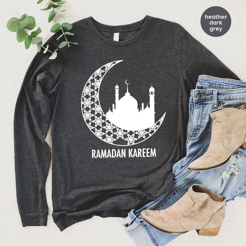 Ramadan Crewneck Sweatshirt, Muslim Hoodies and Sweaters, Fasting Long Sleeve Shirt, Muslim Gift, Religious Tees, Gift for Her, Faith Hooded - 2.jpg