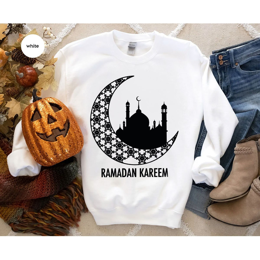 Ramadan Crewneck Sweatshirt, Muslim Hoodies and Sweaters, Fasting Long Sleeve Shirt, Muslim Gift, Religious Tees, Gift for Her, Faith Hooded - 3.jpg