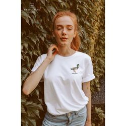 lucky duck graphic tee shirt | duck graphic tee | funny shirt for women | vintage style aesthetic clothing | oversized s
