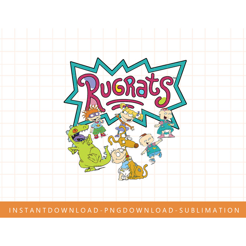 Rugrats Group Play Time Logo png, sublimate, digital print.jpg