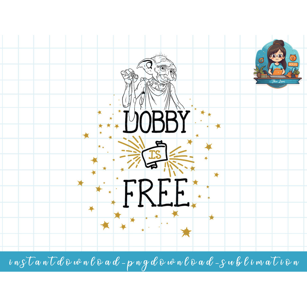Harry Potter Dobby Is Free png, sublimate, digital download.jpg