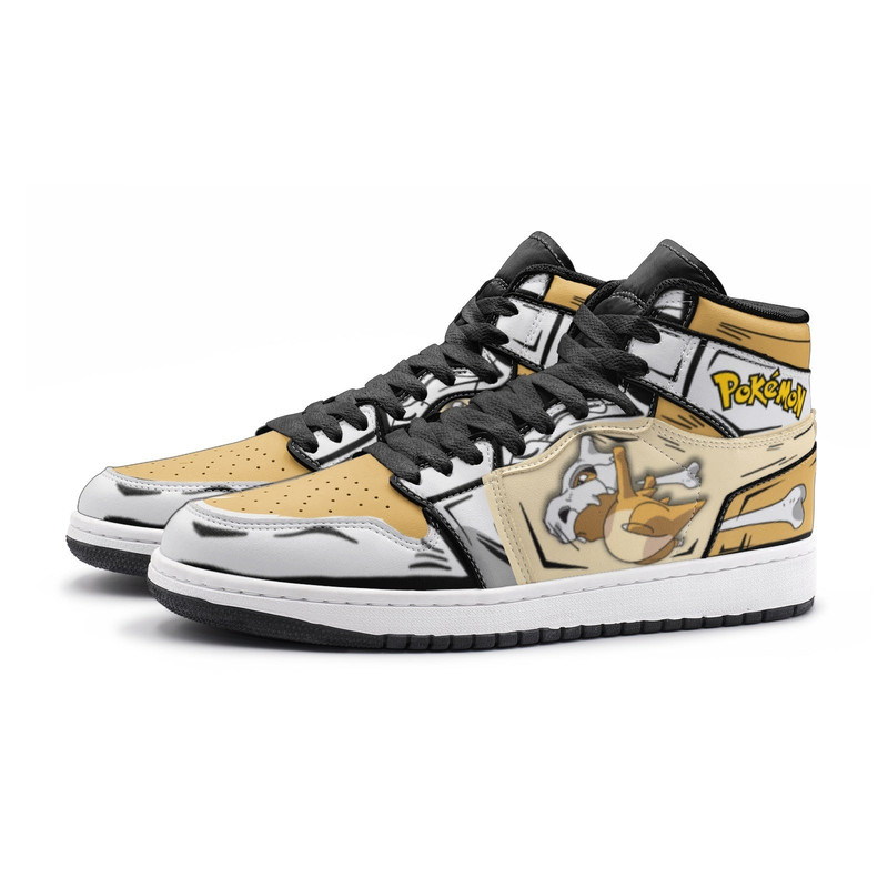 Cubone Pokemon JD1 Shoes, Cubone Pokemon Jordan 1 Shoes, Cubone Shoes, Pokemon Sneakers, Cubone Pokemon Shoes