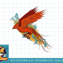 harry potter fawkes the phoenix in flight png, sublimate, digital download