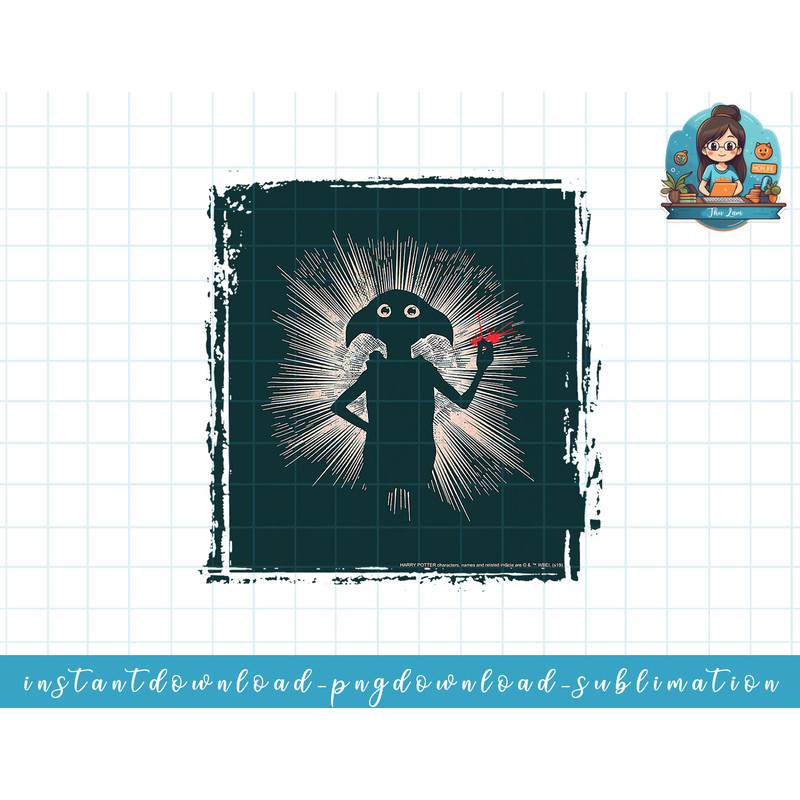 Harry Potter Dobby Magical Snap Portrait png, sublimate, digital download.jpg