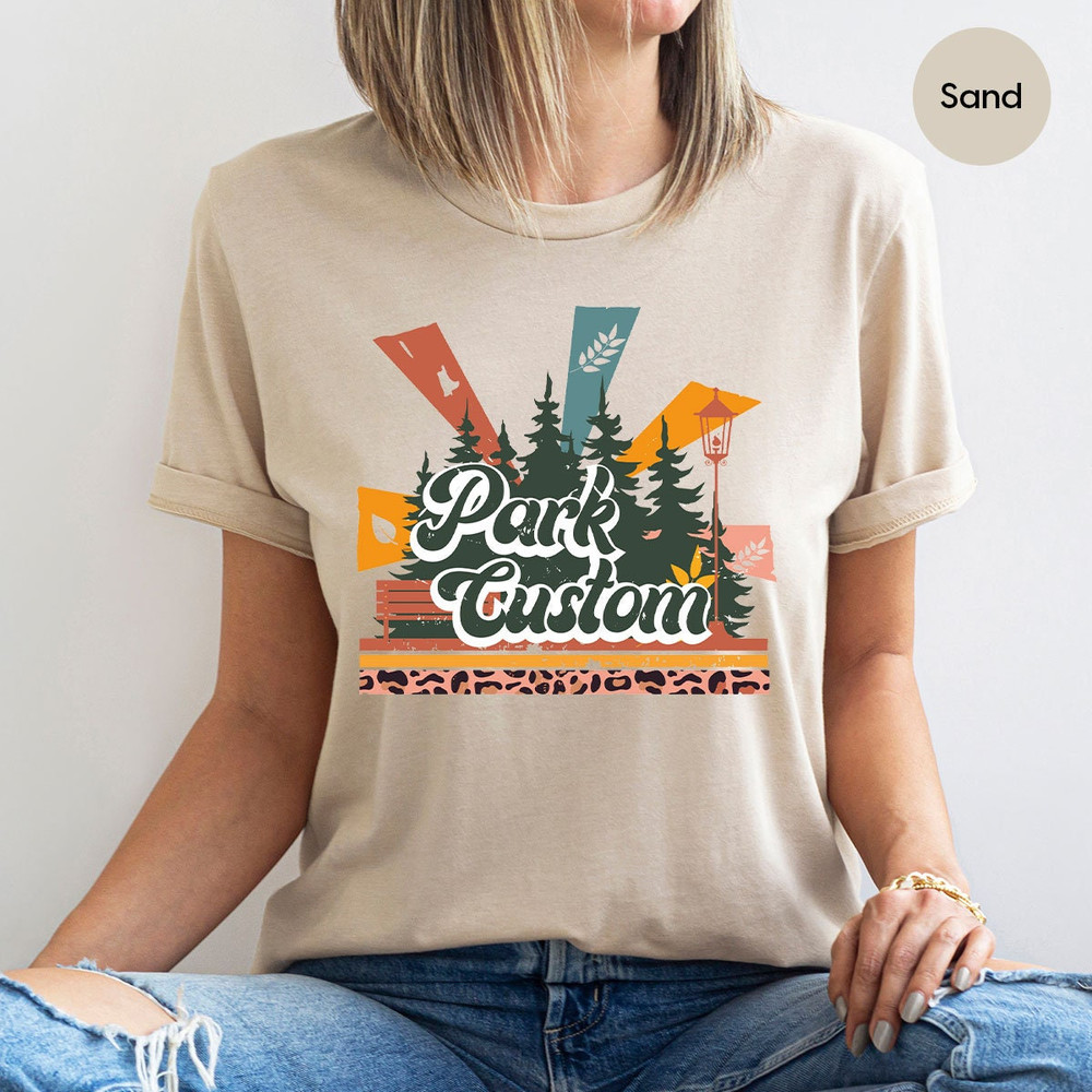Retro Custom National Park Shirts for Family Camping Trip, Matching Family Adventure Tees, Custom National Park Gifts, Leopard Graphic Tees - 5.jpg
