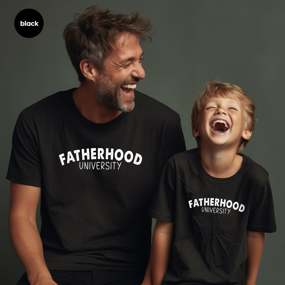 Retro Dad Shirt, Funny Gifts for Dad, Fatherhood University T-Shirt, Fathers Day Gifts, Step Dad Outfit, Gift for Husband, Gift from Wife - 1.jpg