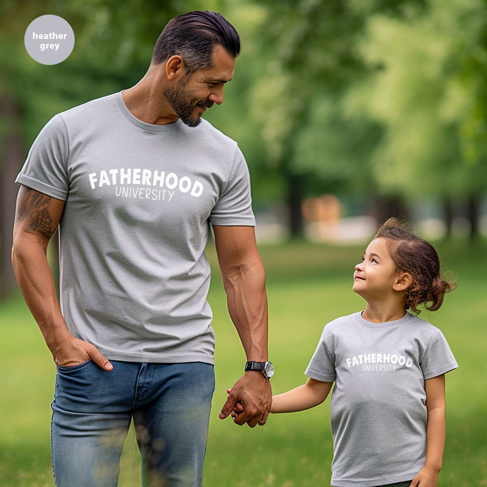 Retro Dad Shirt, Funny Gifts for Dad, Fatherhood University T-Shirt, Fathers Day Gifts, Step Dad Outfit, Gift for Husband, Gift from Wife - 7.jpg