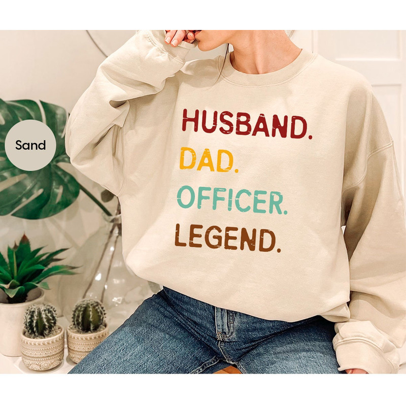 Retro Dad Sweatshirt, Husband Dad Officer Legend Shirt, Husband Gifts, Officer Gifts, Vintage Dad Shirts, Fathers Day Gifts, Officer TShirts - 7.jpg