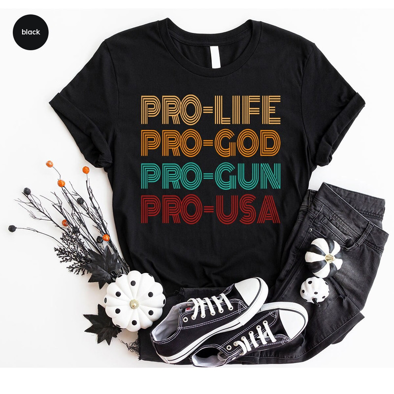Retro Patriotic Shirt, Vintage Pro Life TShirt, Christian Shirts, American Crewneck Sweatshirt, Conservative Gifts for Her, Republican Shirt - 1.jpg