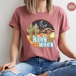 retro western country desert graphic tees for cowgirl, vintage southern shirts for women, aesthetic country music lyrics