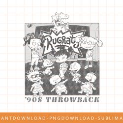 rugrats group shot  90s throwback poster png, sublimate, digital print