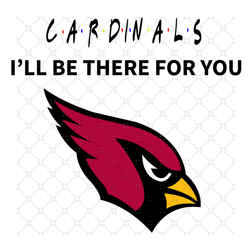 cardinals i will be there for you svg, sport svg