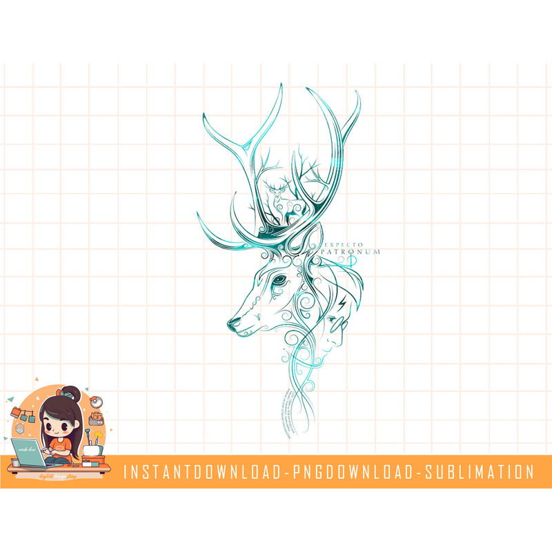 Harry Potter Expecto Patronum Intricate Line Art png, sublimate, digital download.jpg