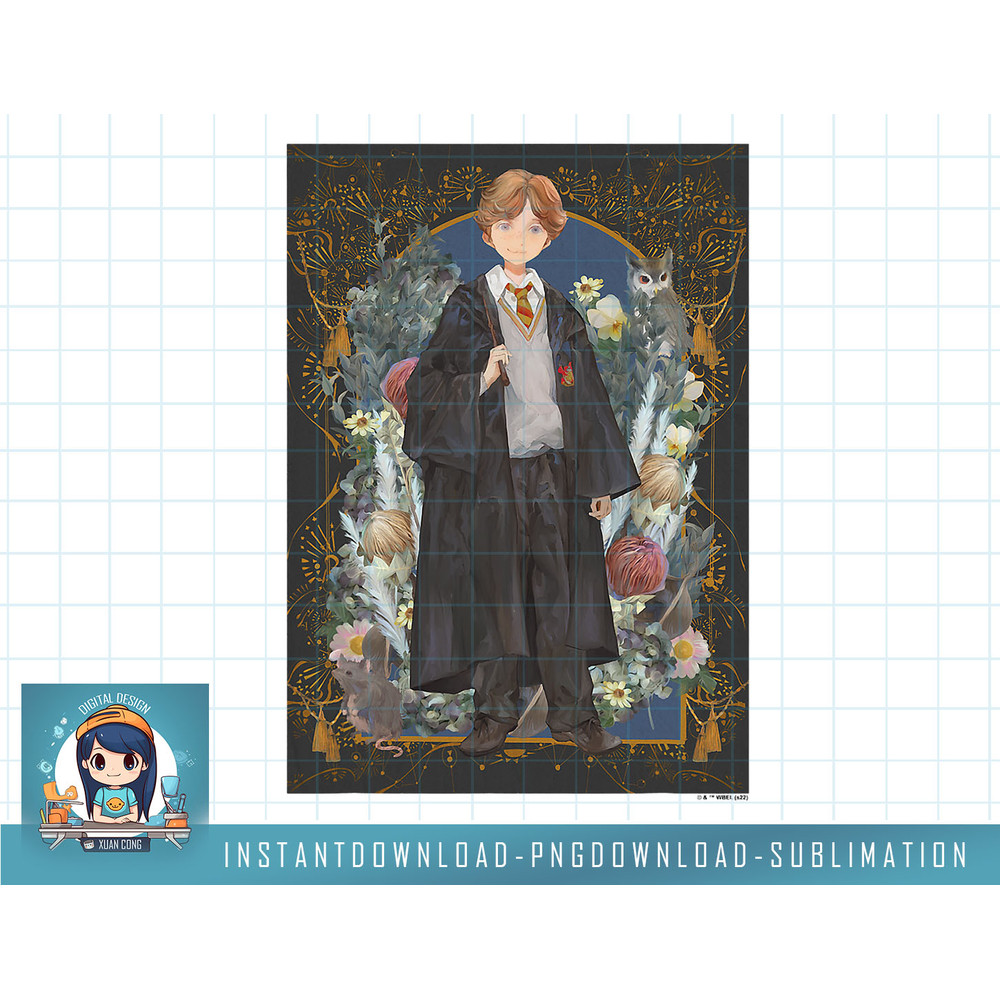Harry Potter Deathly Hallows 2 Ron Weasley Portrait png, sublimate, digital download.jpg