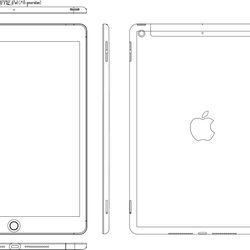 apple ipad 7th generation line art vector file black white vector outline or line art file