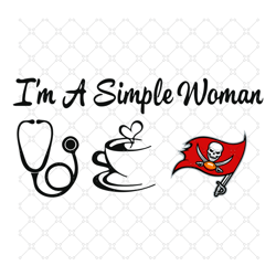 i am a simple woman buccaneers svg, sport svg, t
