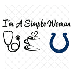 i am a simple woman colts svg, sport svg, indian