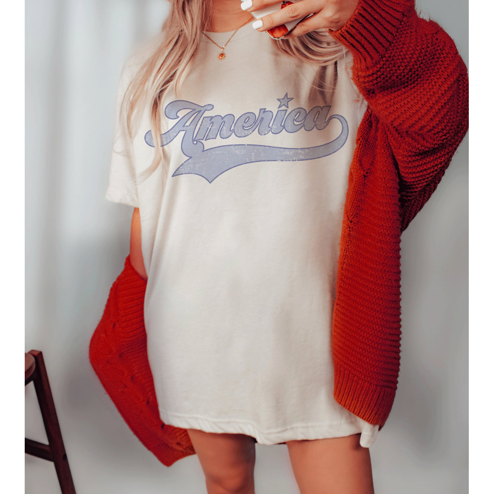 America Oversized T-Shirt, Retro America Shirt, 4th Of July Shirt, Memorial Day Shirt, Graphic Tee, USA Shirt - 1.jpg