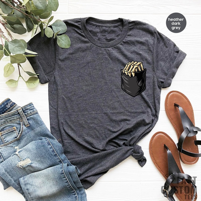 Skeleton Hand Shirt, Funny Pocket Print T Shirt, Fall TShirt, Skeleton T-Shirt, Halloween Shirts - 2.jpg