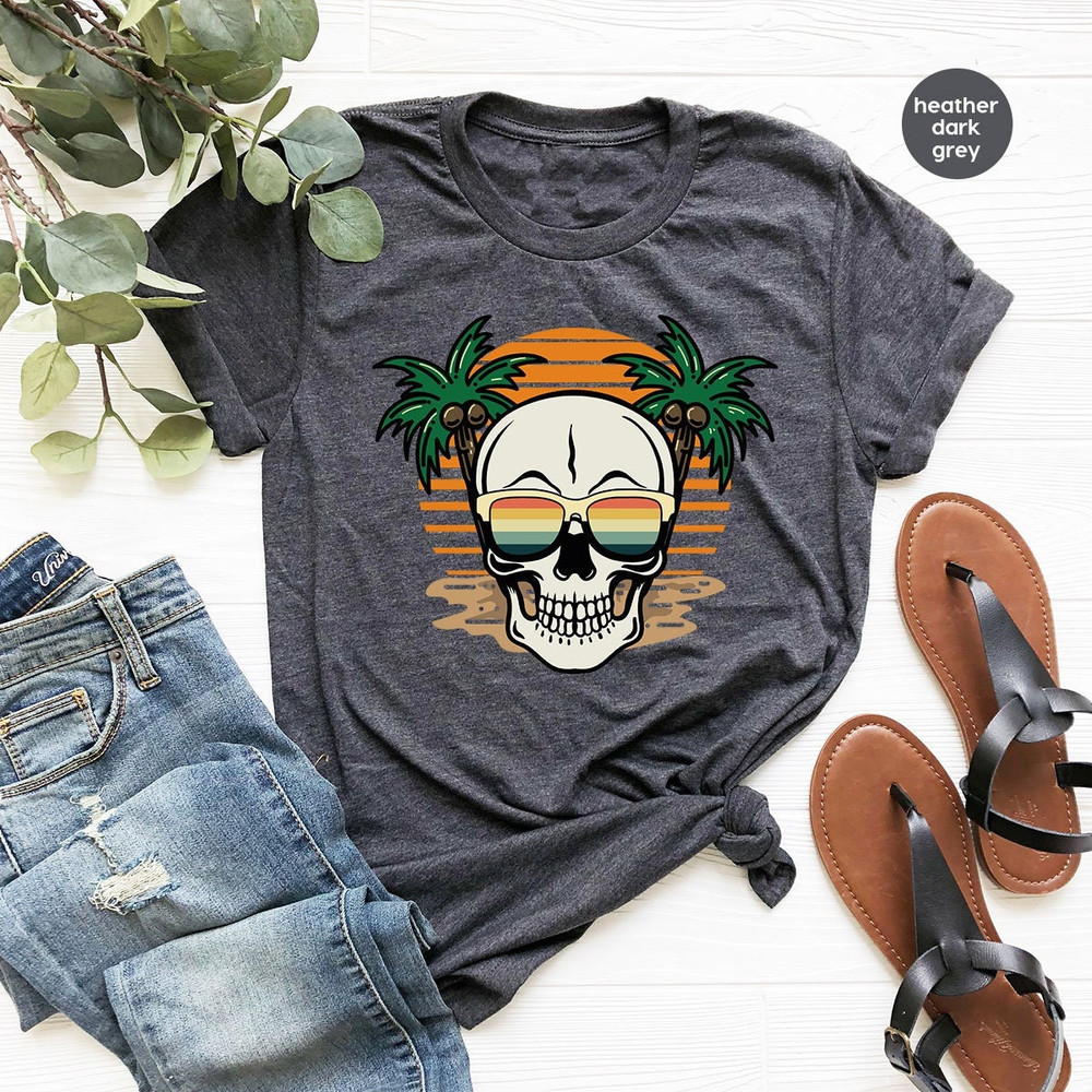 Skeleton Shirt, Funny Skull Shirt, Summer Graphic Tees, Funny T-Shirt, Skull Sweatshirt, Gift for Her, Gift for Him, Skeleton Sweatshirt - 1.jpg