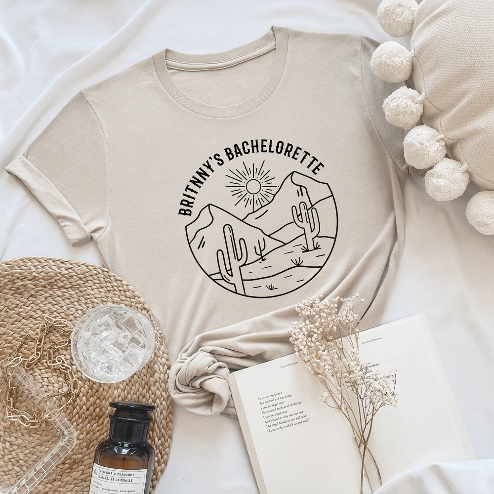 Bachelorette Party Shirts, Desert Scottsdale Bridal Party, Sedona Arizona Bachelorette, Custom Name, Bridesmaid Girls Trip Matching Tees - 1.jpg